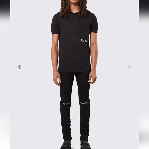 R+A Beyant DestroyedSkinny Rest In Peace Size 30